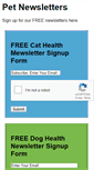 Mobile Screenshot of petnewsletters.net