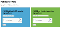 Tablet Screenshot of petnewsletters.net